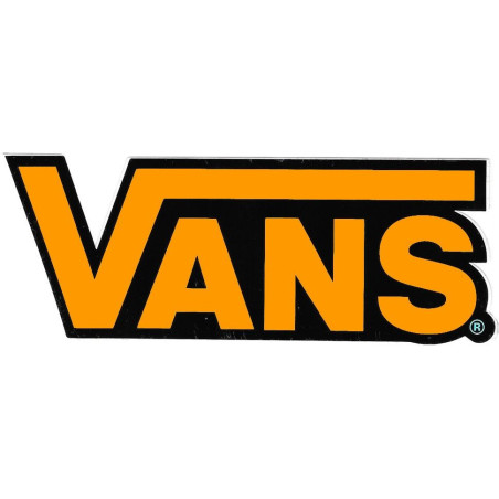 Adesivo Vans arancio neon classico