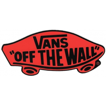 ring idee R Sticker Vans off the wall black red