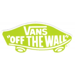 Vans off the wall light green sticker