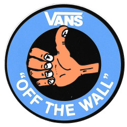 Bestelwagens van de muur duimsticker