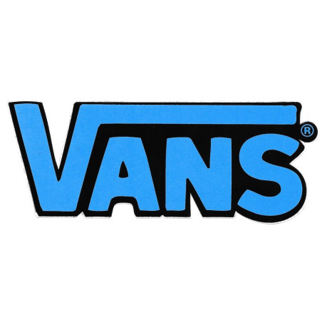 Sticker Vans round classic blue m
