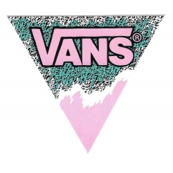 Vans triangle classic pink sticker