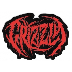 Grizzly bloody brand sticker