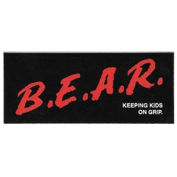 Grizzly keeping kids on grip sticker