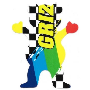 Grizzly patch race bear Sticker