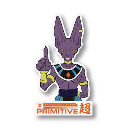 Adesivo Primitive Beerus Classic Clear