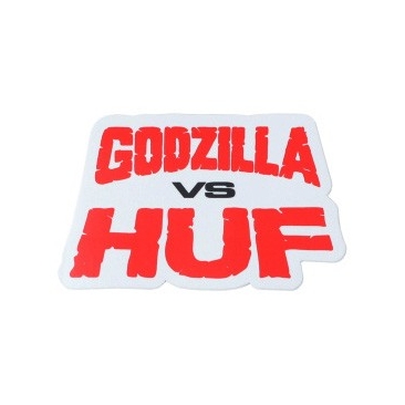 HUF Godzilla contro Huf Etichetta