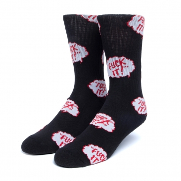 HUF The Motto Black Chaussettes Skate