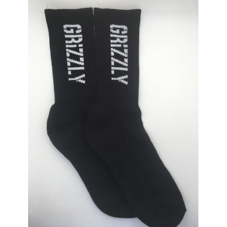 Socks Grizzly Stamp Black