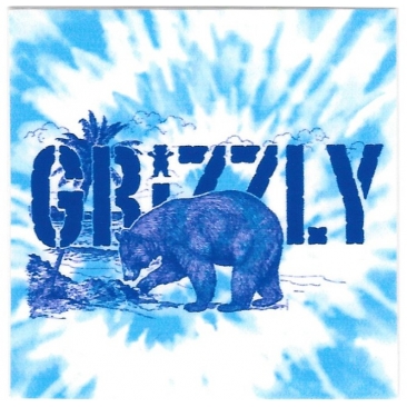 Grizzly Beach tie dye Sticker
