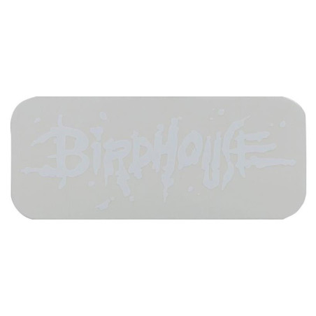 Sticker Birdhouse Blood Logo White