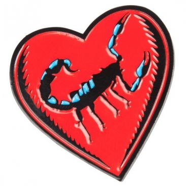 Santa Cruz Speed Wheels Scorpion Pins & Badge