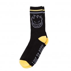 Spitfire Bighead Black Yellow Grey socks