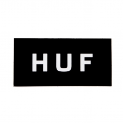 HUF Core Logo Rectangle Black sticker