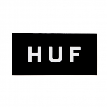 HUF Core Logo Rectangle Black Sticker