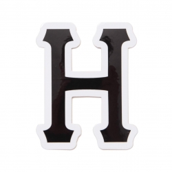 HUF Core Logo H Black sticker