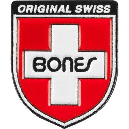 Pins / Badge Bones Bearings Pin Label Swiss Shield