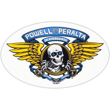 Powell Peralta Winged Ripper DC 5 Blue Sticker
