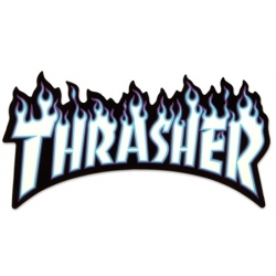Thrasher Flame Purple Blue sticker
