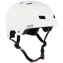 Bullet Helmet casque Matt White + Mousses Sm protections