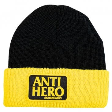 Anti-Hero Reserve Patch Black Yellow Bonnet