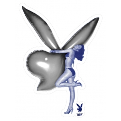 Playboy Bunny Balloon Grey
