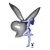 Playboy Bunny Balloon Grey