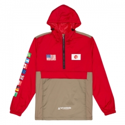 HUF Flags Anorak Cyber Red S jacket