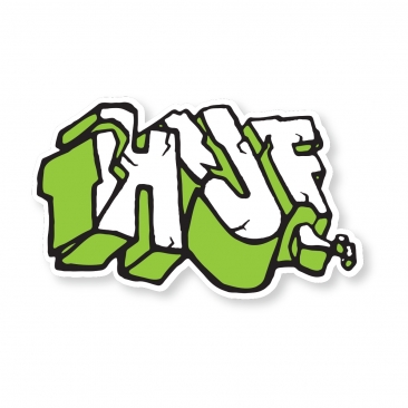 HUF Quake Logo Green Sticker