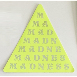 Madness Insane Triangle yellow sticker