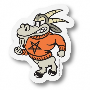 HUF Goat Orange x Thrasher Sticker