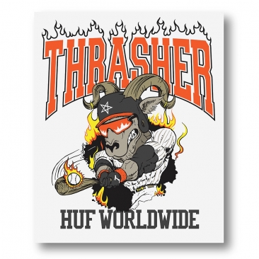 HUF Rincon x Thrasher Sticker