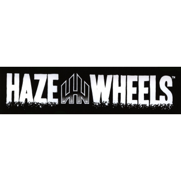 Haze Wheels Logo Bar Black/White Sticker